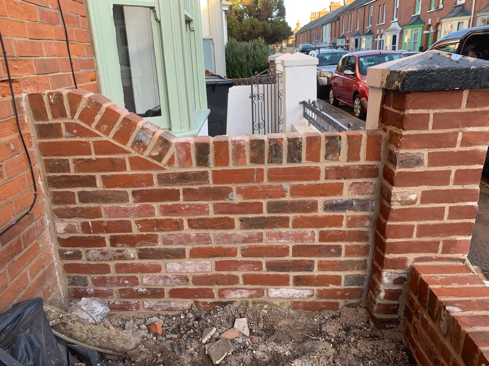 Lime mortar brickwork in Thanet